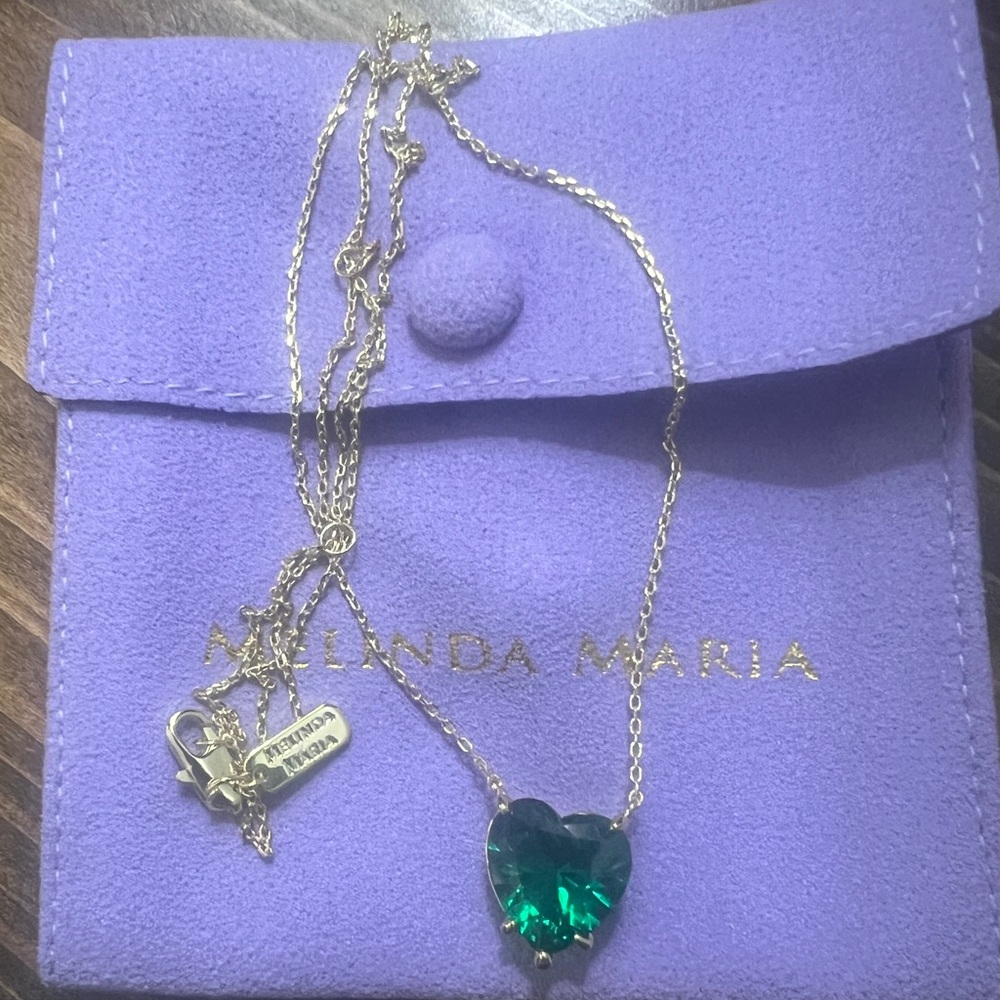 The Allison Emerald Heart Necklace